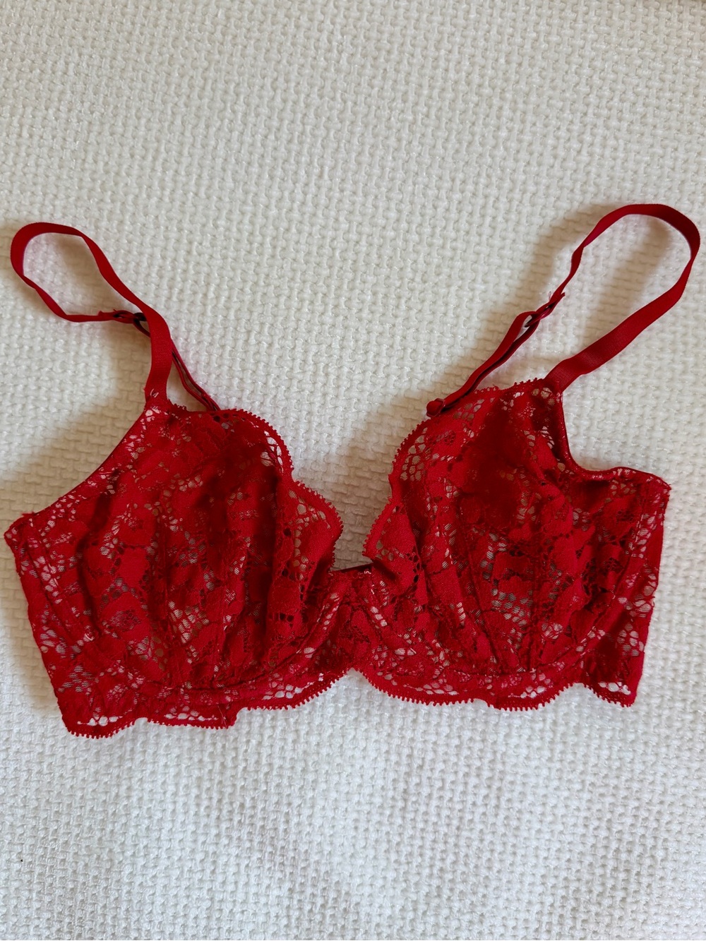 Red Lace Underwire Bra - Women Intimates & Sleepwear. & Other Stories, Not Worn